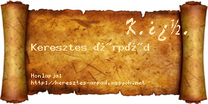 Keresztes Árpád névjegykártya